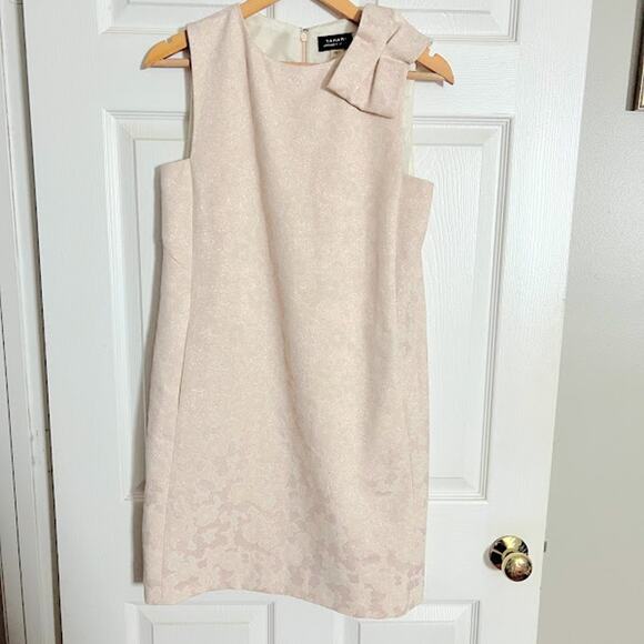 Tahari Crew Neck Sleeveless Mini Dress with Bow Women's  2 - Picture 1 of 6
